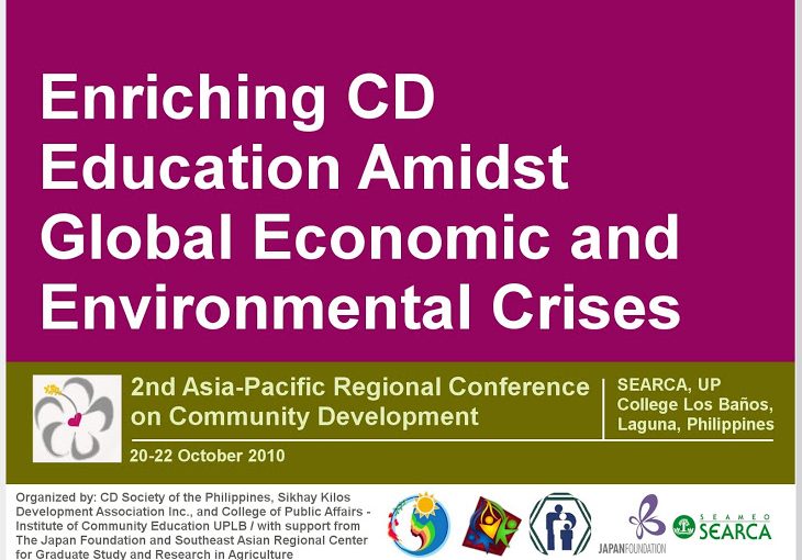 2nd Asia Pacific Regional Conference on Community Development