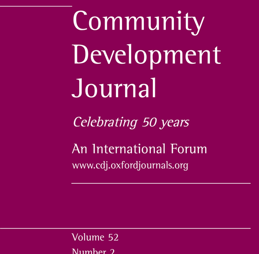 Latest Issue of the Community Development Journal Out