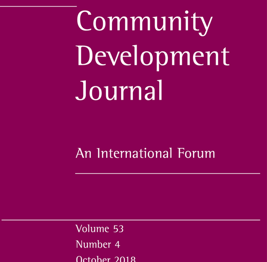 Latest issue of Community Development Journal out