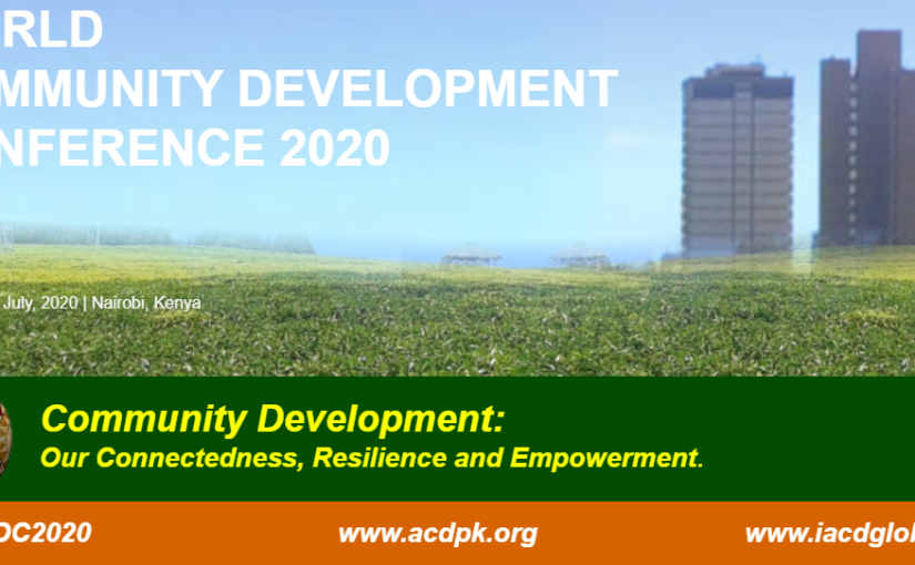 Extended Deadlines: 2020 World Community Development Conference