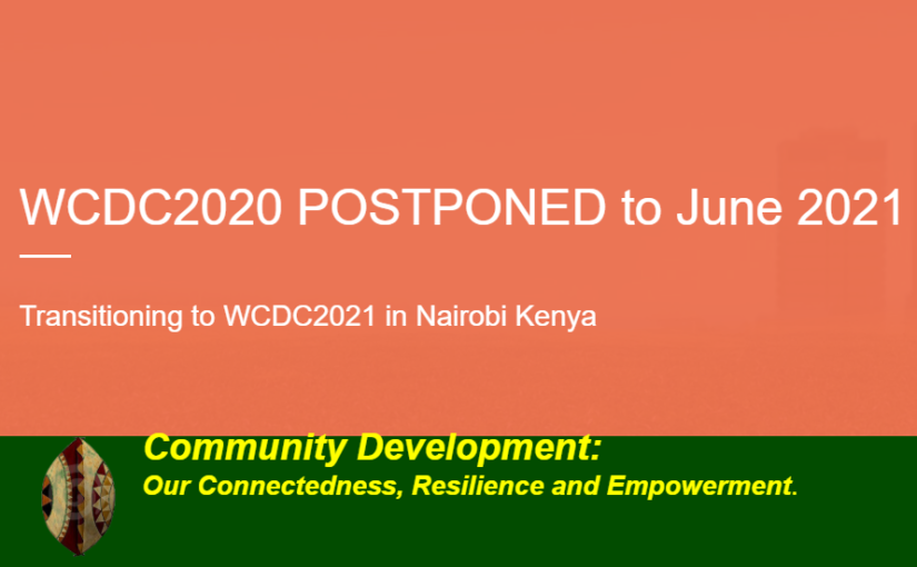 WCDC2020 Nairobi POSTPONED to June 2021