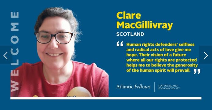 IACD Regional Director Clare MacGillivray Named Atlantic Fellow for Social and Economic Equity