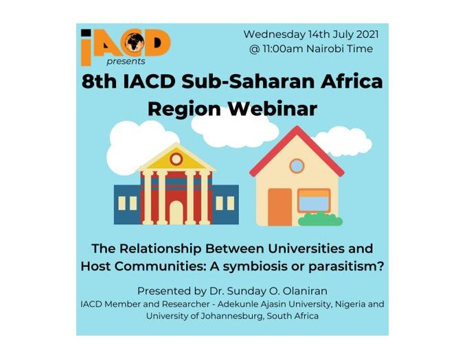 Recording of our 8th IACD Sub-Saharan Region Africa now available!