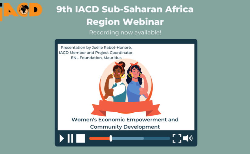 Women’s Economic Empowerment and Community Development Webinar Recording – Watch Now!