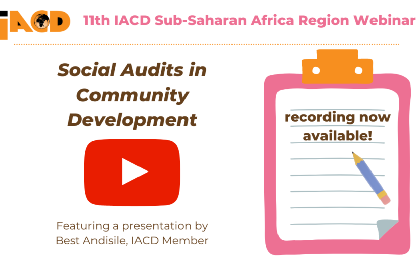 Social Audits in Community Development – Catch up with the Webinar Recording!