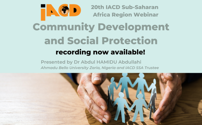 Community Development and Social Protection – watch the webinar now!