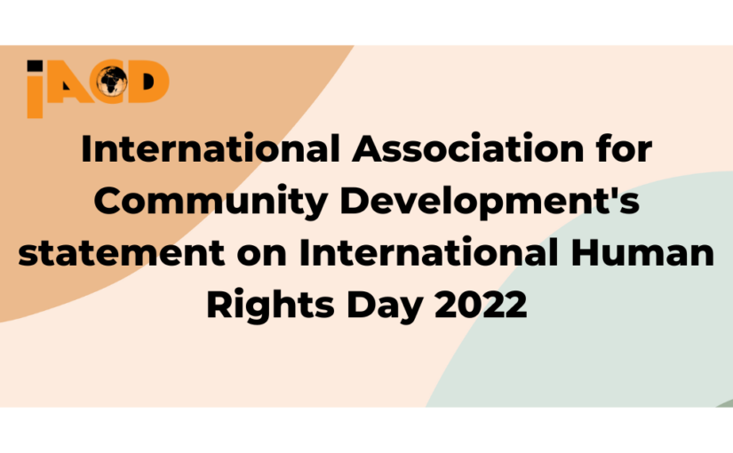 International Association for Community Development’s statement on International Human Rights Day 2022