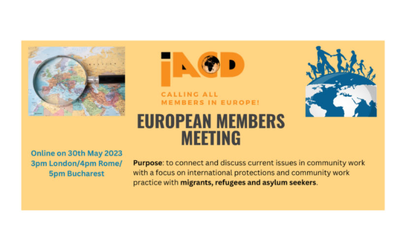 Calling all IACD Members in Europe!